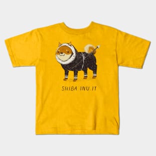 shiba inu-it Kids T-Shirt